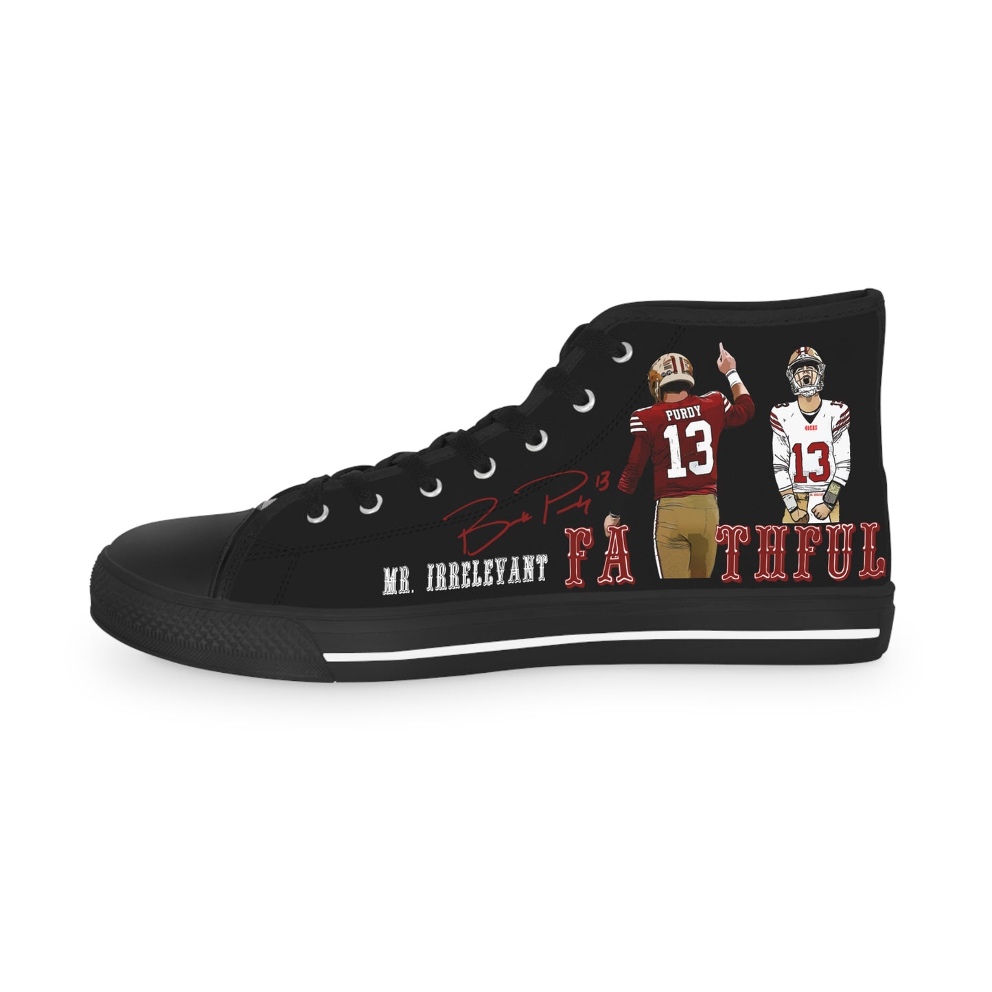49ers #1 Custom NAME shoes