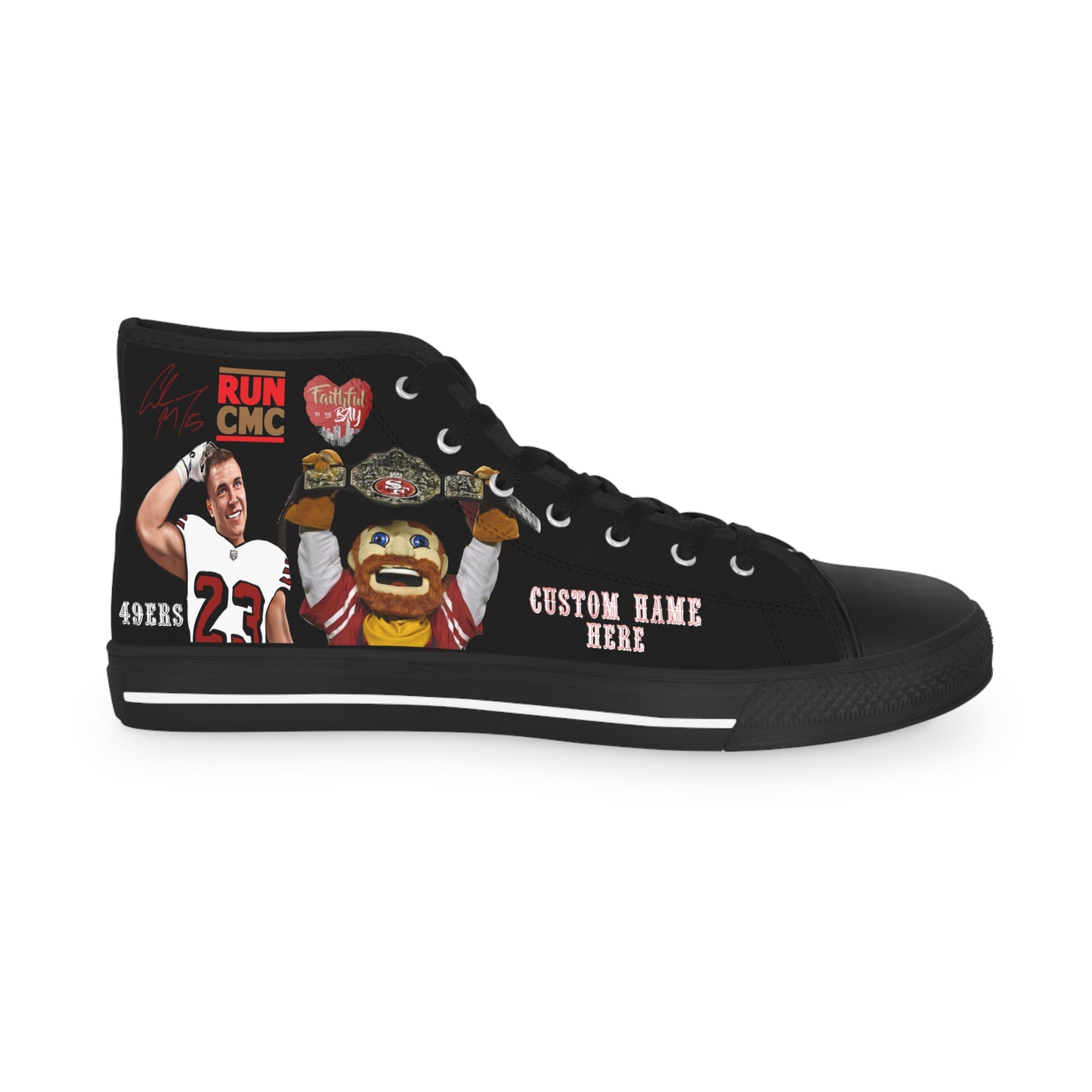 49ers #1 Custom NAME shoes