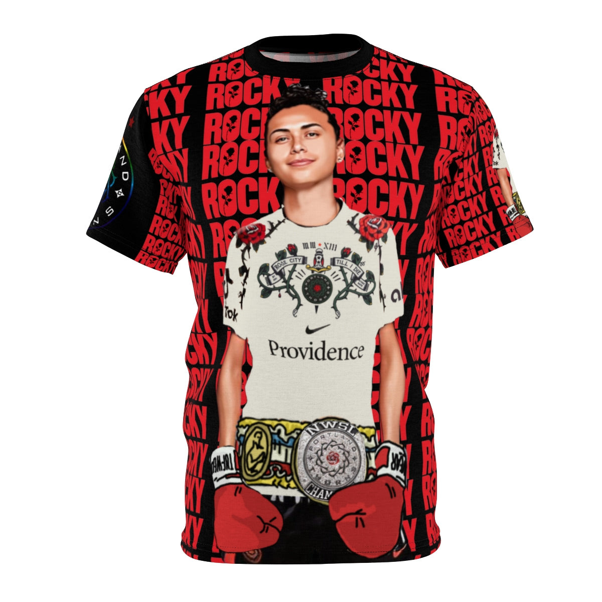 Portland Thorns Rocky all over T-Shirt print custom art