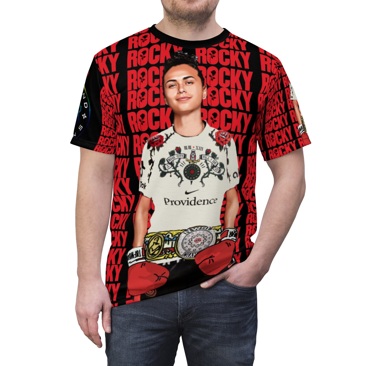 Portland Thorns Rocky all over T-Shirt print custom art