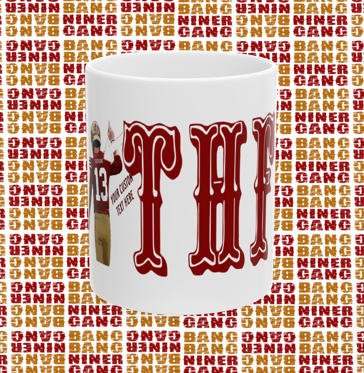 San Francisco 49ers custom coffee mug cup