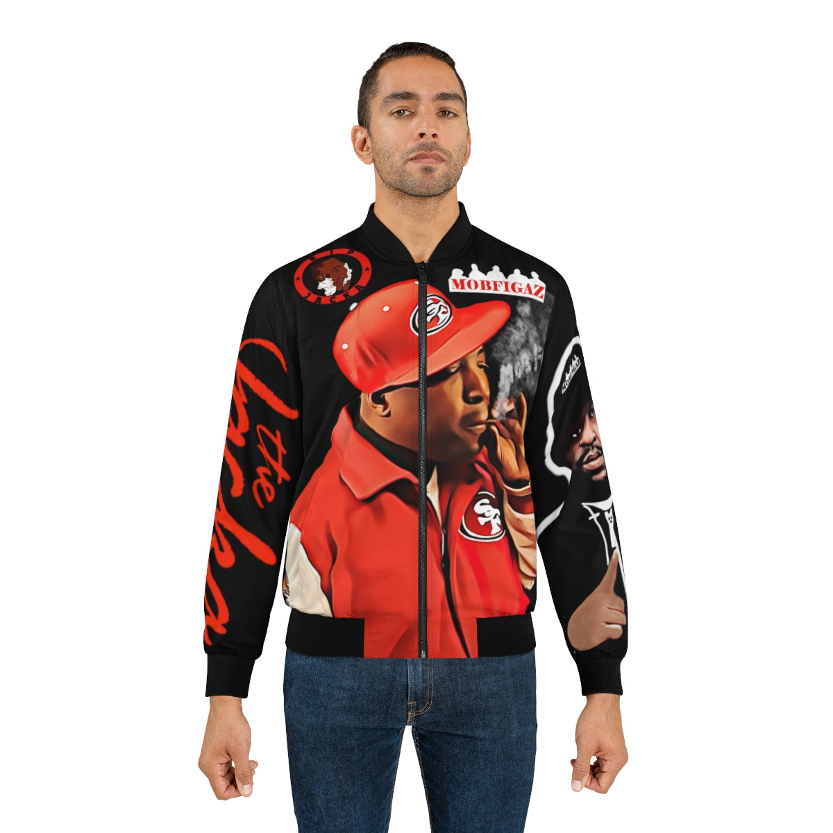 Jacka smoke 49ers Custom Bomber Jacket