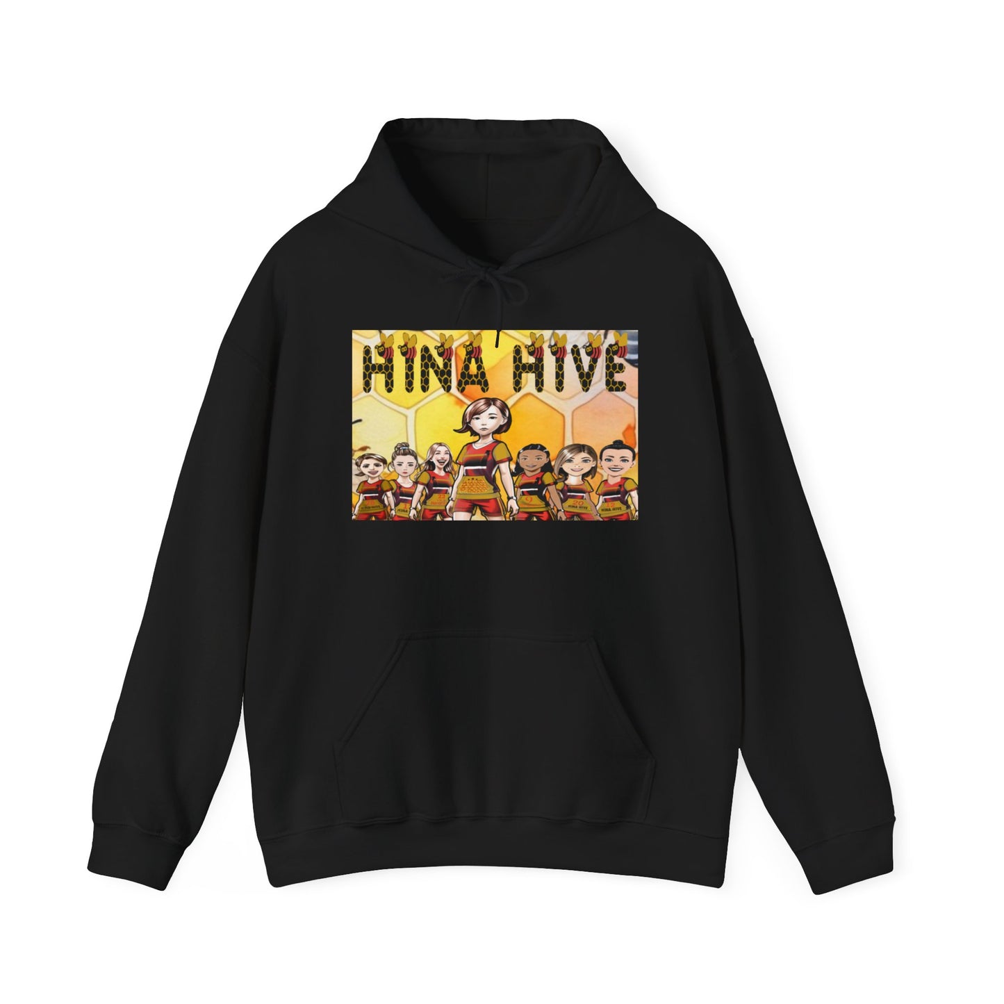 Hina Hive Custom Hoodie Black