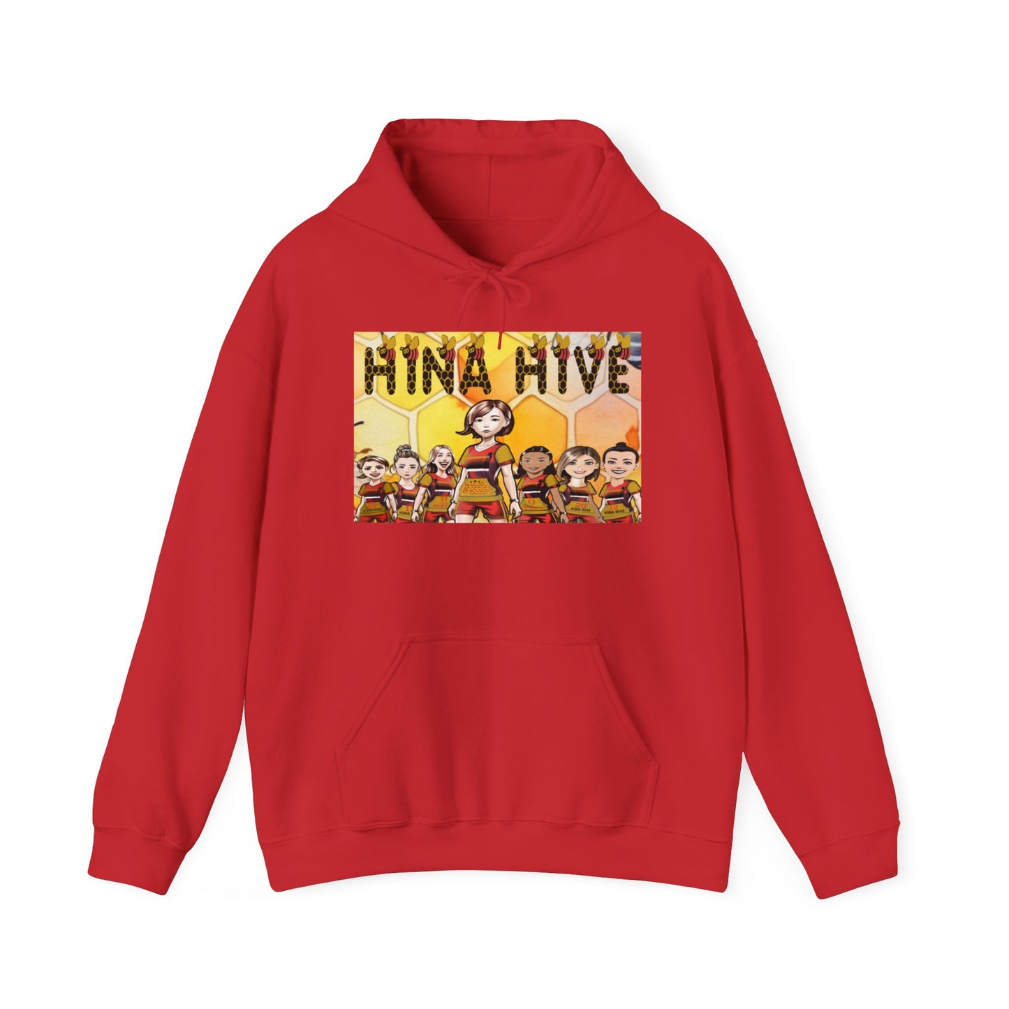 Hina Hive Custom Hoodie red