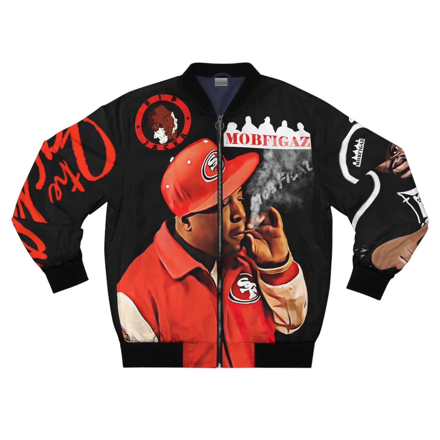 Jacka smoke 49ers Custom Bomber Jacket