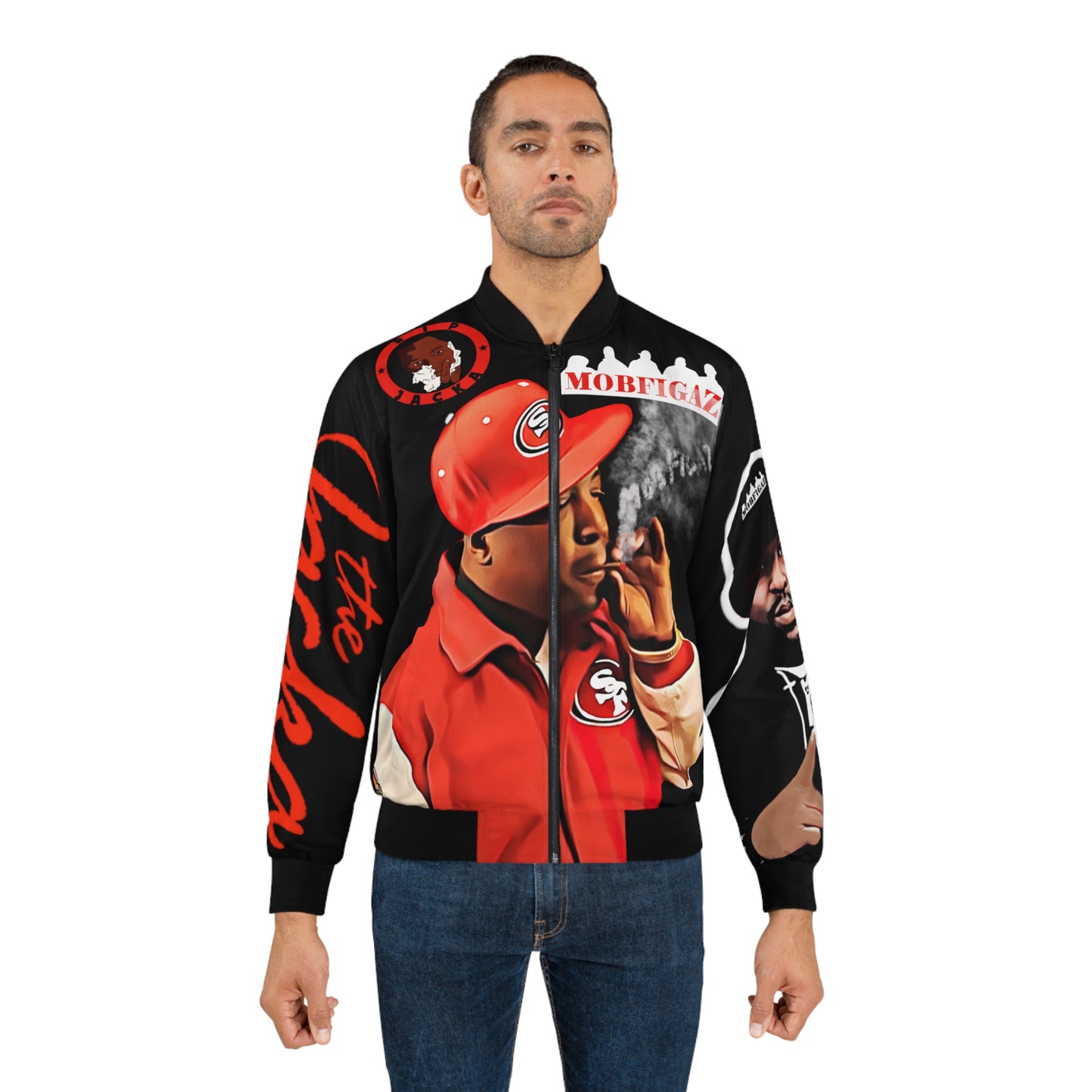 Jacka smoke 49ers Custom Bomber Jacket